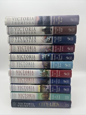 Victoria Thompson Lot of 11 Books 10 Hardcover Gaslight Mysteries & City of Lies