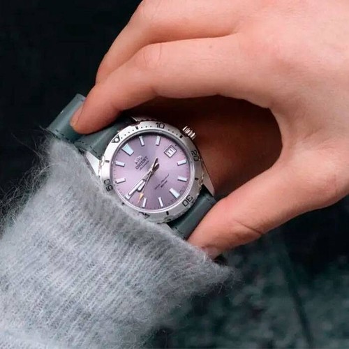 Reloj Orient Sports Diver's Automático 200m Mako Púrpura Lila Esfera RA-AC0Q07V - Imagen 6 de 6