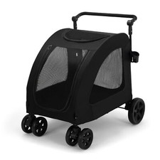 Foldable XX-Large Dog Mobile Stroller Pet Carriage Cart Jogger Holds Up To 220lb