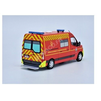 Eligor 1/43 - Renault Master VSAV Pompiers 2006 - Bandes Jaunes - Occasion