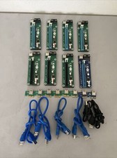 Tested Working GPU Risers Lot 8x  6 Cables PCE164P-NO7