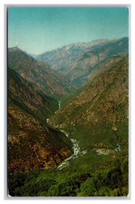 Badger CA California Kings Canyon National Park Aerial View Chrome Postcard