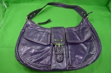 Franco Sarto Purple Handbag,Tote,Purse,Colorful Lining,Preowned