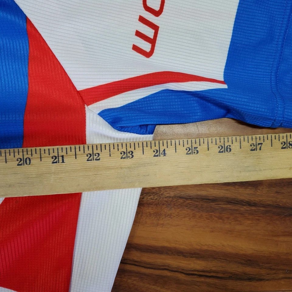 Wolfbike Cycling Jersey White Red And Blue Men’s Size Extra Large XL - Image 3 of 4