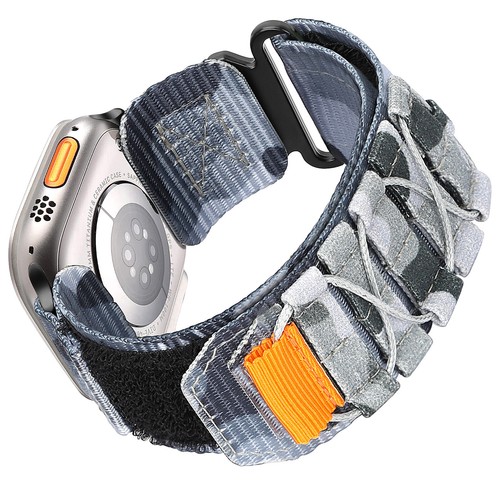Rugged Military Nylon Strap Band For Apple Watch Ultra 2 Series 10 9 8 7 6 5 4 3 - Picture 16 of 17