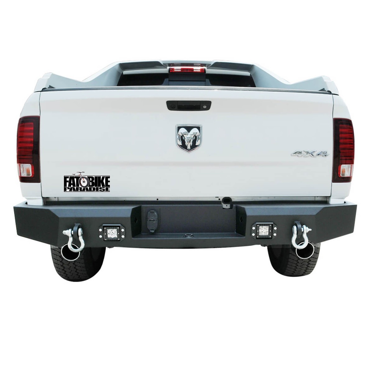 2D Fat Bike Paradise Bumper Sticker Decal Graphic | eBay