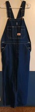 Round House Men's Bib Blue Denim Overalls MADE IN Vietnam sz 32 X 34