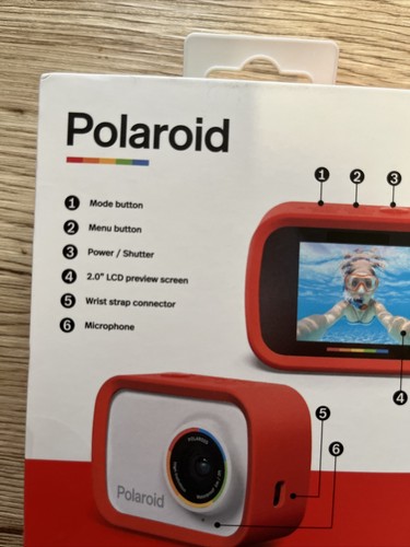 Polaroid Action Camera 720p 12.1mp Waterproof Rechargeable Battery Mountable NEW - Picture 7 of 13