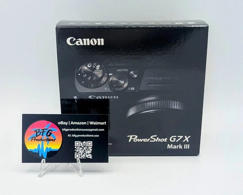 SHIPS TODAY - Canon PowerShot G7 X Mark III 20.1 Megapixel Black Digital Camera