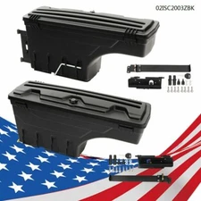 Pair Truck Bed Storage Box 6'6" Bed Black Fit For Toyota Tundra 2007-2020