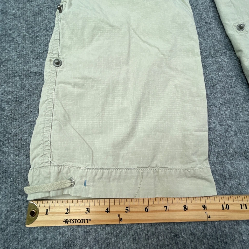 Pantalones Periscope Mujer Junior 9 Beige Convertible Dobladillo Enrollado Rip Stop 30x30 Foto 3 de 4
