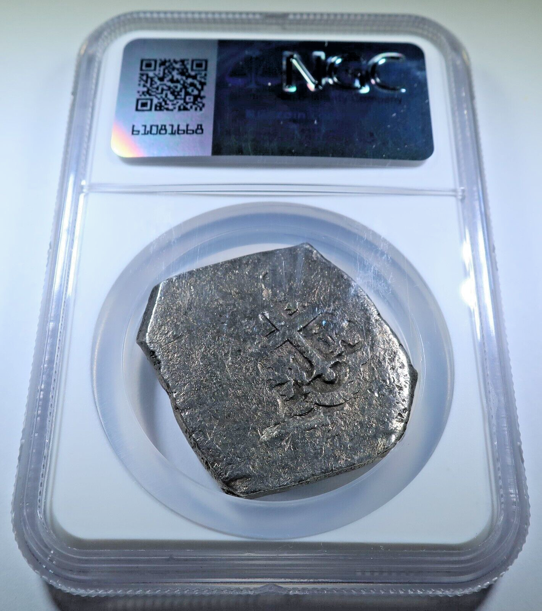 NGC Vliegenthart Shipwreck 1700's Mexico Silver 8 Reales Genuine