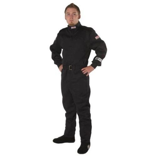 G-Force 4125XLGBK Race Driving Suit GF125 1-Piece Single Layer X-Large Black NEW - Foto 1 di 3