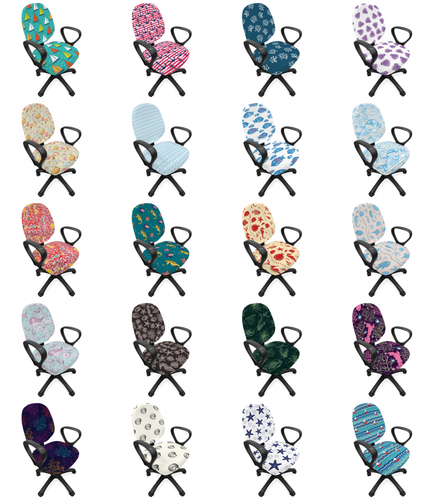 Ambesonne Nautical Pattern Office Chair Slipcover Protective Stretch Cover - 第 3/232 張圖片