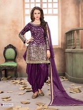 Purple Patiala Suit   Pakistani Style Bollywood Festive Wear for Wedding  Party