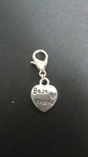 Clip on charms for bracelet keyring bag tibetan silver