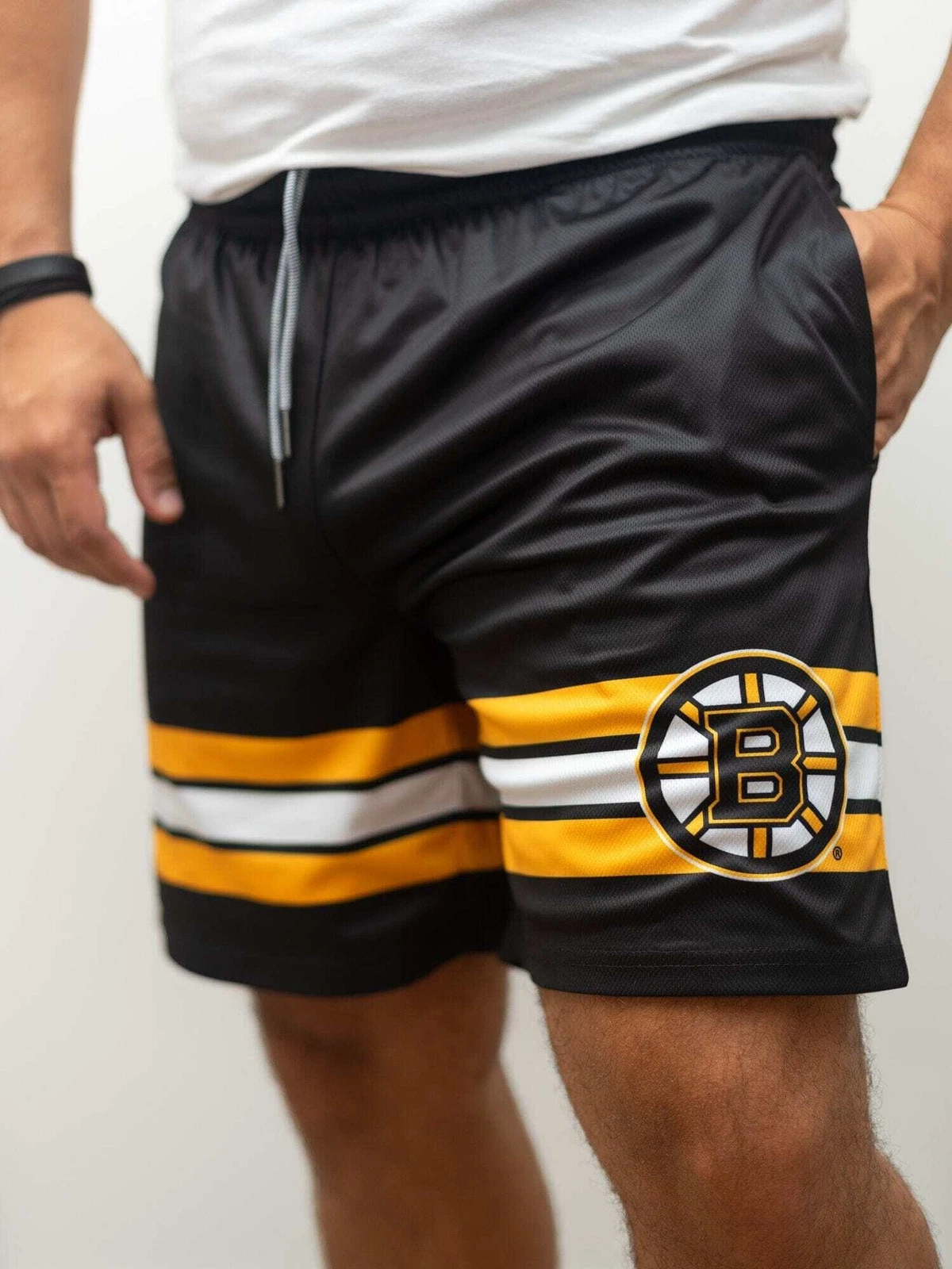 Boston Bruiins Mesh Hockey Shorts, Gift for Fan