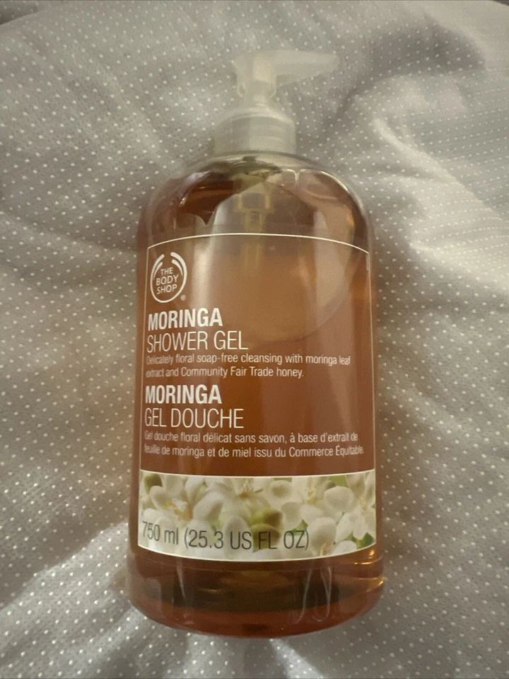 Gel de ducha Jumbo Moringa The Body Shop 25,3 fl oz RARO Foto 3 de 4
