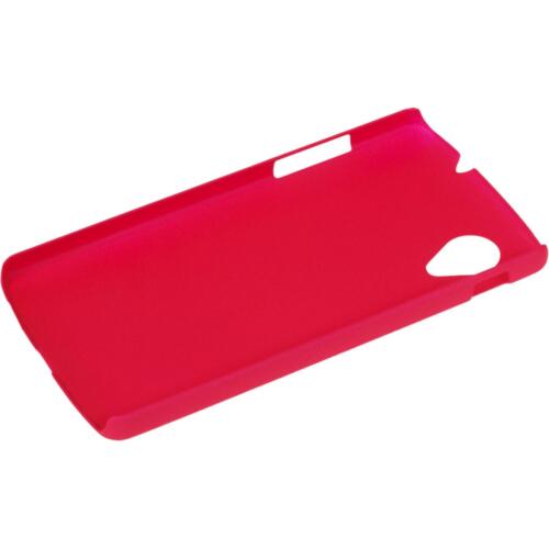 Hardcase für Google Nexus 5 Hülle pink gummiert + 2 Schutzfolien - Bild 4 von 4