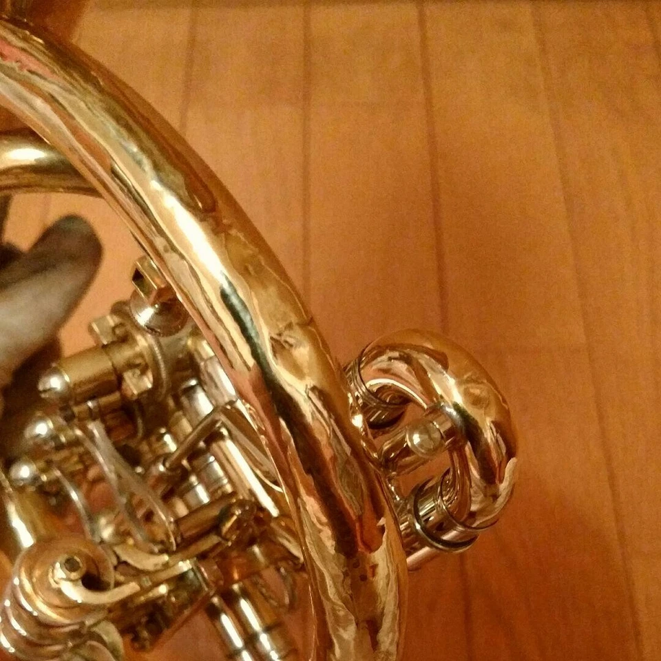 CLEMENS GLIER Coulohorn Rotary Flugelhorn Amarillo Sin Laca Foto 3 de 4