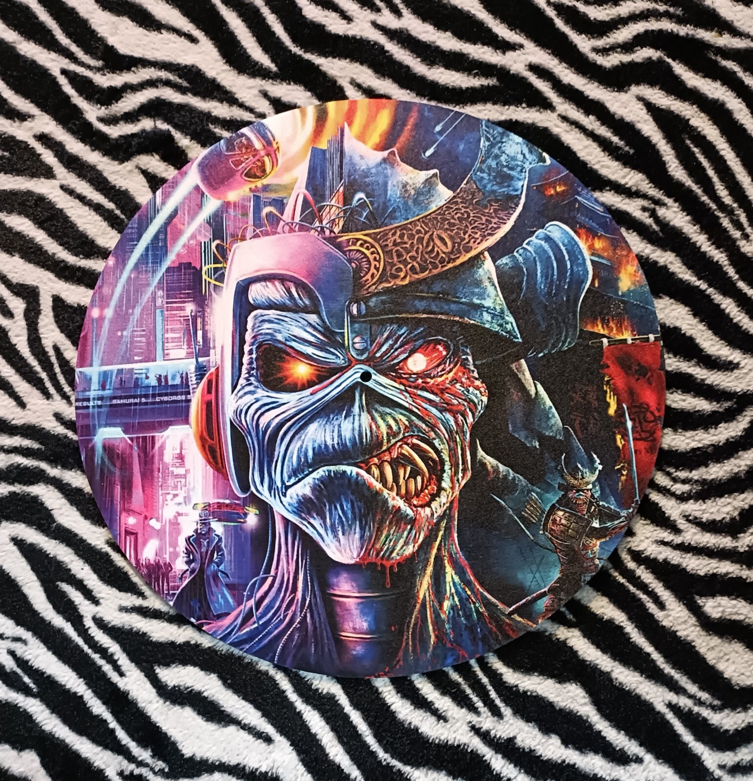 IRON MAIDEN FUTURE PAST V2 12" TURNTABLE (RECORD PLAYER) SLIPMAT