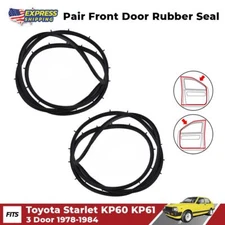 For Toyota Starlet KP60 KP62 3D 1978-84 Door Rubber Seal Weatherstrip Pair Z09