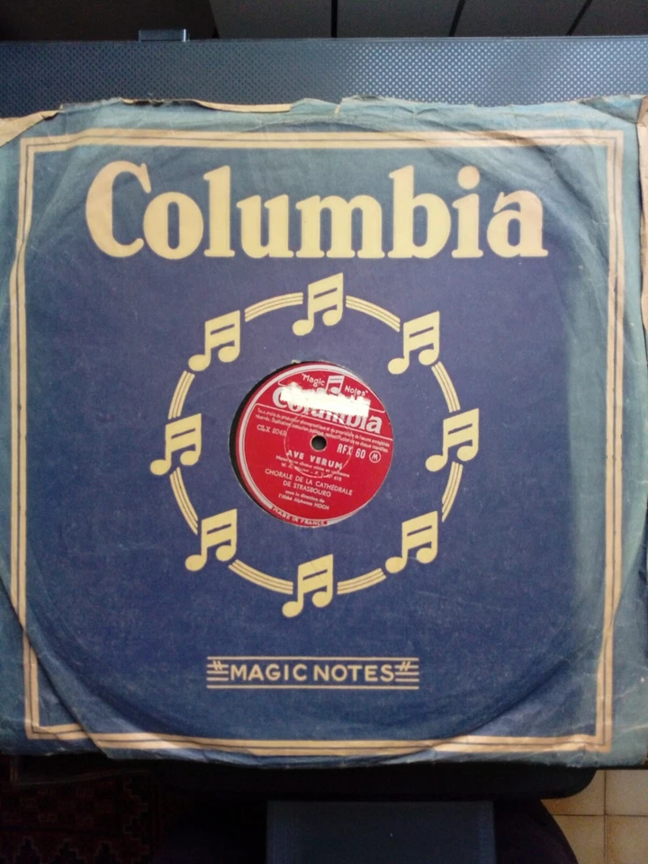 BERLIOZ SHELLAC 78 FRANCE ADIEU DES BERGERS CHORALE CATHEDRALE DE STRASBOURG - Photo 2/3