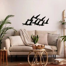 Geese Flock Metal Wall Art, Metal Wall Decor, Wall Hangings, Wall Sculpture