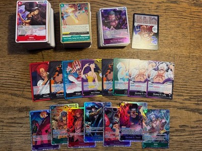 One Piece OP-09 Emperors in the new World BULK LOT  39R / 8L / 7SR - No SEC - FR