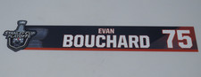 2021 Evan Bouchard Edmonton Oilers Stanley Cup Playoffs Locker Room Nameplate