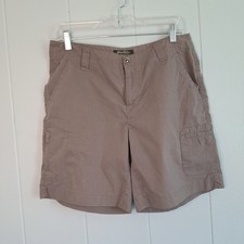 Eddie Bauer Womens Cargo Shorts Size 8 Green