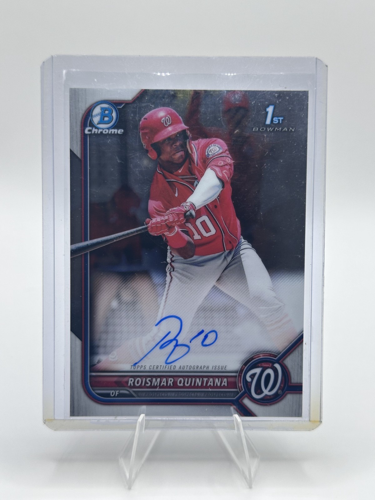 2022 Bowman - Chrome Prospect Autographs Roismar Quintana #CPA-RQ (AU, RC)