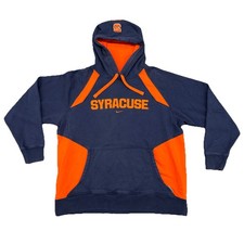 Vintage Y2K Nike Center Swoosh Syracuse Pullover Hoodie Sweatshirt Size XL