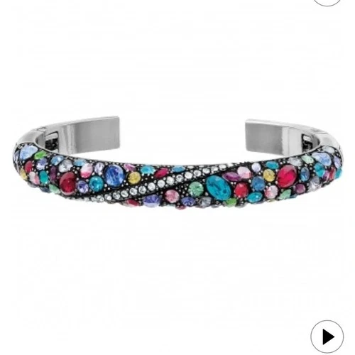 Brighton Trust Your Journey Red Crystal Bangle Bracelet NWT JF3953