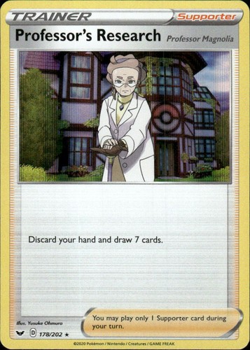 Professor's Research [Professor Magnolia] Sword & Shield Base Set 178/202 Holo