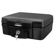 SentrySafe H0100 Fireproof Waterproof Portable Safe with Key Lock – 0.17 cu ft