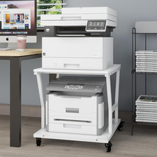 2 Tier Large Printer Stand,50X50X60Cm Heavy Duty Printer Table, Copier Stand, La