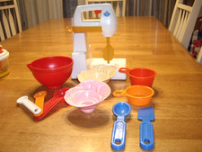 EUC Vintage 1987 Fisher Price Fun With Food Mixing Center Pretend COMPLETE WORKS