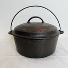 Wagner Ware Sidney -O- Cast Iron Round Roaster 1268 Dutch Oven Pot w/ Lid VTG