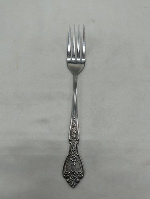 NORMANDY Salad Fork Stainless Flatware Textured Rose Floral Glossy Japan