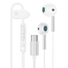 USB C Headphones for iPhone 17e 17 16e/16/16 Pro/16 Pro Max/16 1, White-1