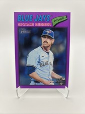 2026 Topps Heritage - Shane Bieber #210 Purple Border Parallel