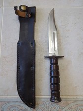US Camillus Fighting Knife w/ Sheath Excellent Collector's Piece!!