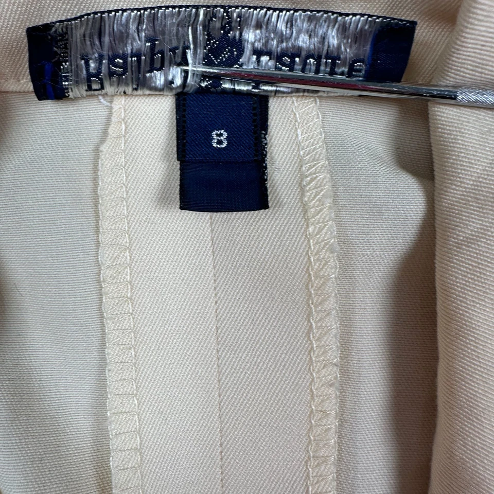 Vestido Vaina De Lana Ralph Lauren De Colección Para Mujer 8 Doble Pecho Preppy Crema Años 80 90 Foto 4 de 4