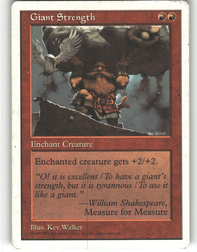 Giant Strength - Fifth Edition - MTG - Common - # - NM