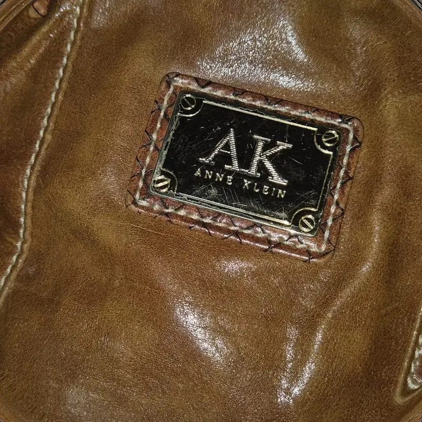 Anne Klein Camel Python Buckle Leather Bag - Vint… - image 2