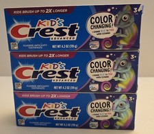 BL Crest Toothpaste 4.2oz Kids Color Changing --THREE PACK