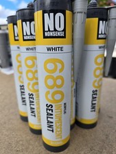 8x No Nonsense 689 Intumescent Sealant 310ml Fire Resistant Silicone 310ml White