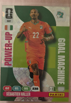 Panini Power-Up Goal Machine Sébastien Haller Elfenbeinküste Nr. 597