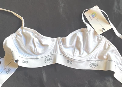 Dolce & Gabbana BH Gr. 75B Neu weiß Baumwolle - Bild 1 von 4